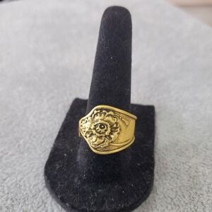 Gold Spoon Ring